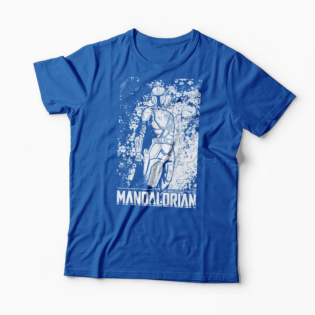 Tricou Mandalorian - Star Wars - Bărbați-Albastru Regal